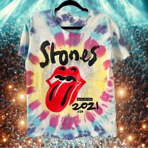 Tie-Dye Rolling Stones No Filter Tour 2021 In Memory of Charlie Watts T-Shirt